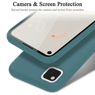 Google PIXEL 4A 5G silikondeksel case (Grønn)