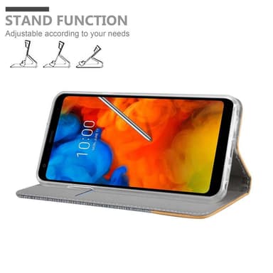 LG Q STYLUS lommebokdeksel etui (grå)