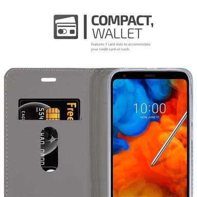 LG Q STYLUS lommebokdeksel etui (grå)