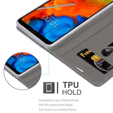 LG Q STYLUS lommebokdeksel etui (grå)