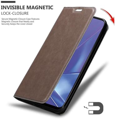 Oppo A72 lommebokdeksel case (brun)