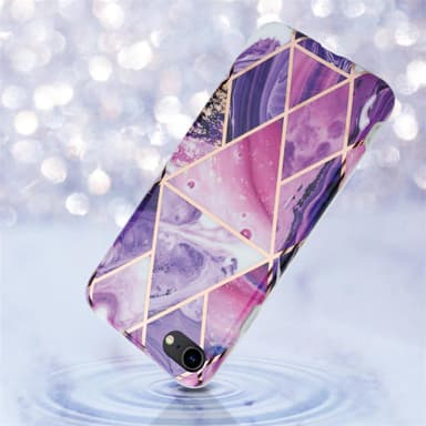 iPhone 7 / 7S / 8 / SE 2020 lommebokdeksel etui (lilla)