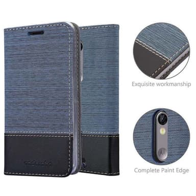 Motorola MOTO X3 lommebokdeksel etui (blå)
