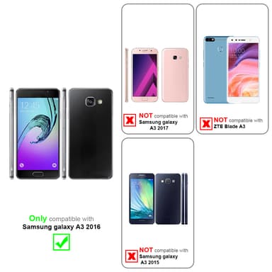 Samsung Galaxy A3 2016 Hardt Deksel Case (brun)