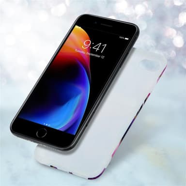 iPhone 7 / 7S / 8 / SE 2020 lommebokdeksel etui (lilla)