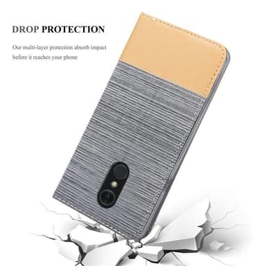 LG Q STYLUS lommebokdeksel etui (grå)