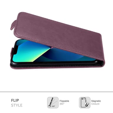 iPhone 13 PRO Deksel Flip Case (lilla)