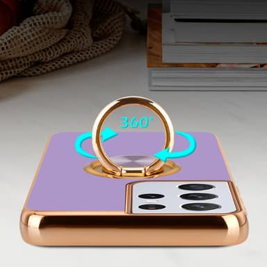 Samsung Galaxy S21 ULTRA silikondeksel case (lilla)