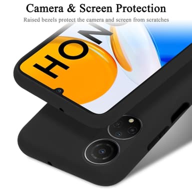 Honor X7 silikondeksel case (svart)