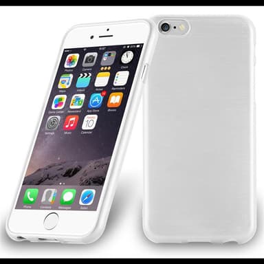 iPhone 6 / 6S silikondeksel cover (sølv)
