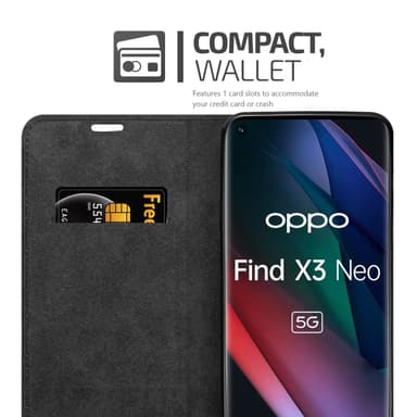 Oppo FIND X3 NEO lommebokdeksel case (rød)