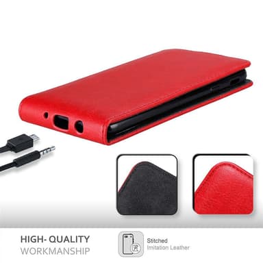 Samsung Galaxy J7 2017 deksel flip cover (rød)