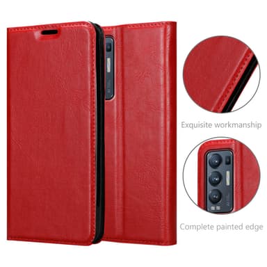 Oppo FIND X3 NEO lommebokdeksel case (rød)
