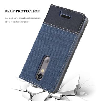 Motorola MOTO X3 lommebokdeksel etui (blå)