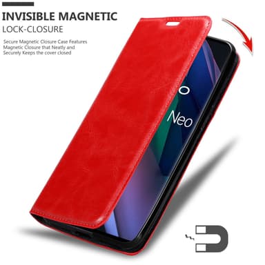Oppo FIND X3 NEO lommebokdeksel case (rød)