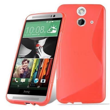 HTC ONE E8 silikondeksel case (rød)