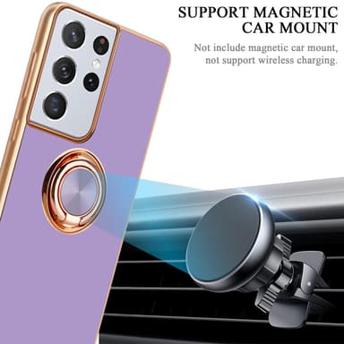 Samsung Galaxy S21 ULTRA silikondeksel case (lilla)