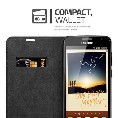 Samsung Galaxy NOTE 1 lommebokdeksel case (brun)