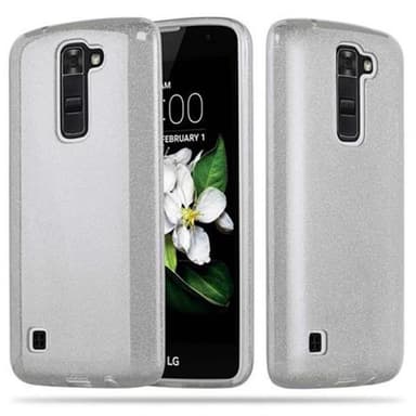 LG K7 2016 Deksel Glitter (sølv)