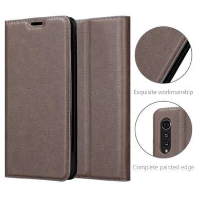 LG Velvet lommebokdeksel case (brun)