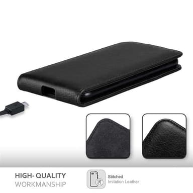 Sony Xperia X COMPACT deksel flip cover (svart)
