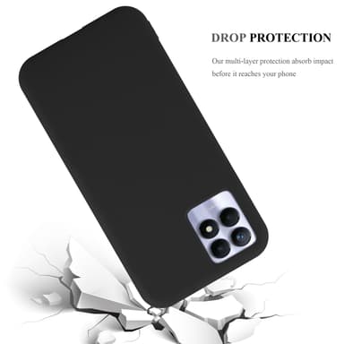 Deksel Realme 8i / Narzo 50 4G Silikon cover (svart)