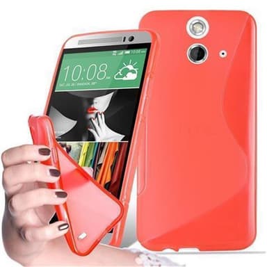 HTC ONE E8 silikondeksel case (rød)