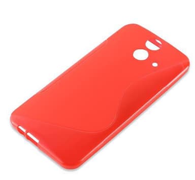HTC ONE E8 silikondeksel case (rød)