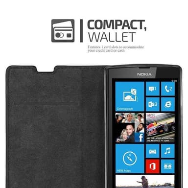 Nokia Lumia 520 / 521 lommebokdeksel case (brun)