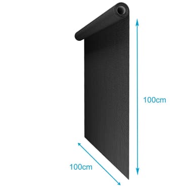 Fluenett Insektnett Vindusdør Glassfiber 100 cm (svart)