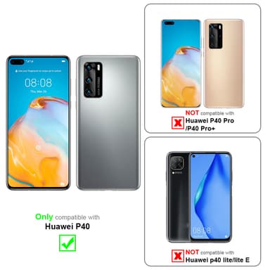 Huawei P40 silikondeksel case (rød)