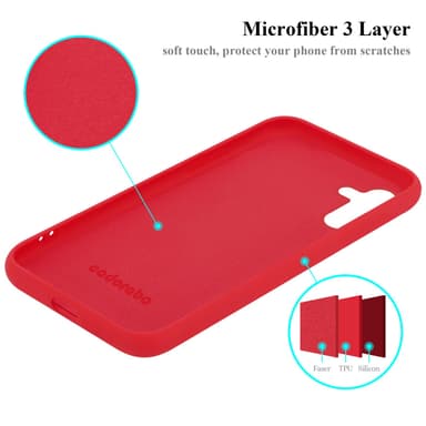 Samsung Galaxy A13 5G silikondeksel case (rød)