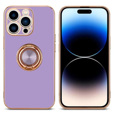 iPhone 14 PRO silikondeksel case (lilla)