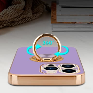 iPhone 14 PRO silikondeksel case (lilla)