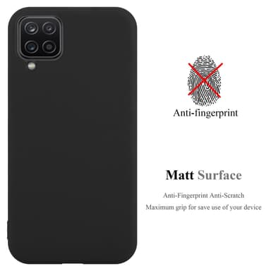 Deksel Samsung Galaxy A12 / M12 Silikon cover (svart)