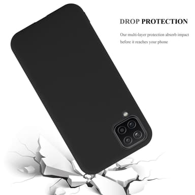 Deksel Samsung Galaxy A12 / M12 Silikon cover (svart)
