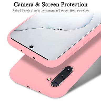 Samsung Galaxy NOTE 10 silikondeksel case (rosa)