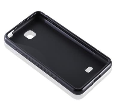 LG OPTIMUS F5 / LUCID 2 silikondeksel case (svart)