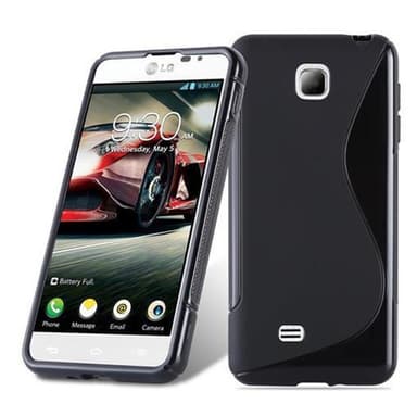 LG OPTIMUS F5 / LUCID 2 silikondeksel case (svart)
