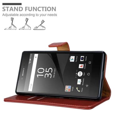 Sony Xperia Z5 PREMIUM lommebokdeksel etui (rød)