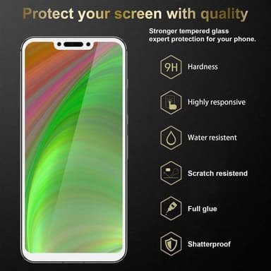 Huawei MATE 20 LITE Skjermbeskytter Skärmskydd (hvit)