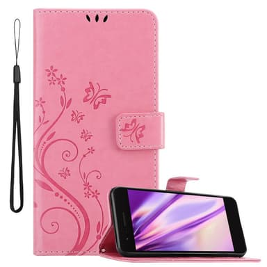 LG K8 2018 / K9 2018 lommebokdeksel Blomster (rosa)