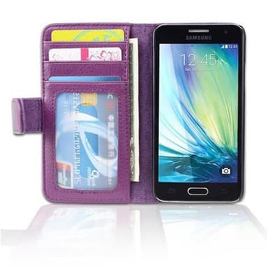 Samsung Galaxy A3 2015 lommebokdeksel case (lilla)