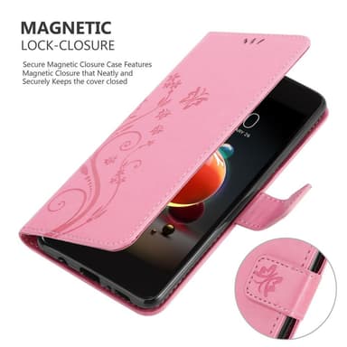 LG K8 2018 / K9 2018 lommebokdeksel Blomster (rosa)