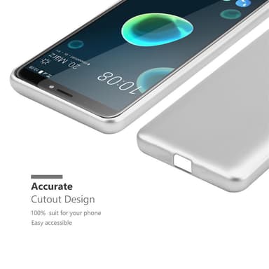 Deksel HTC Desire 12 PLUS Case Cover (sølv)