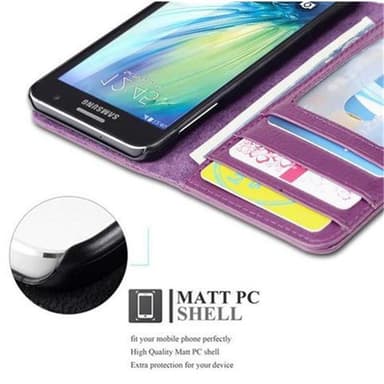 Samsung Galaxy A3 2015 lommebokdeksel case (lilla)