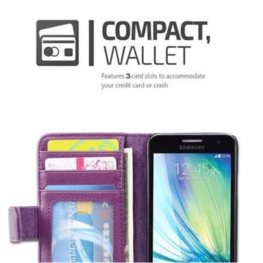 Samsung Galaxy A3 2015 lommebokdeksel case (lilla)