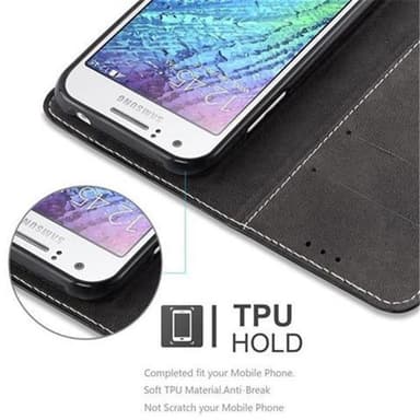 Samsung Galaxy J1 2015 Deksel Case Cover (svart)