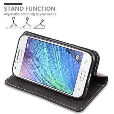 Samsung Galaxy J1 2015 Deksel Case Cover (svart)