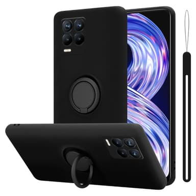 Deksel Realme 8 4G / 8 PRO Ring Case (svart)